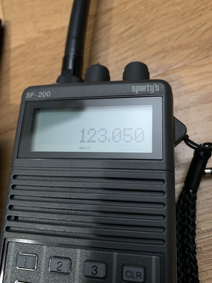 Sporty's SP200 Aviation Transceiver Radio With Headphones Adapter