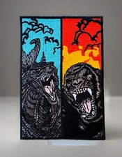 Godzilla VS. Kong Embroidered Hook/Loop Morale Patch