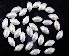 Natural Fresh Water Pearl Marquise Cab Loose Gemstone 5x10 MM For Jewelry P-2587