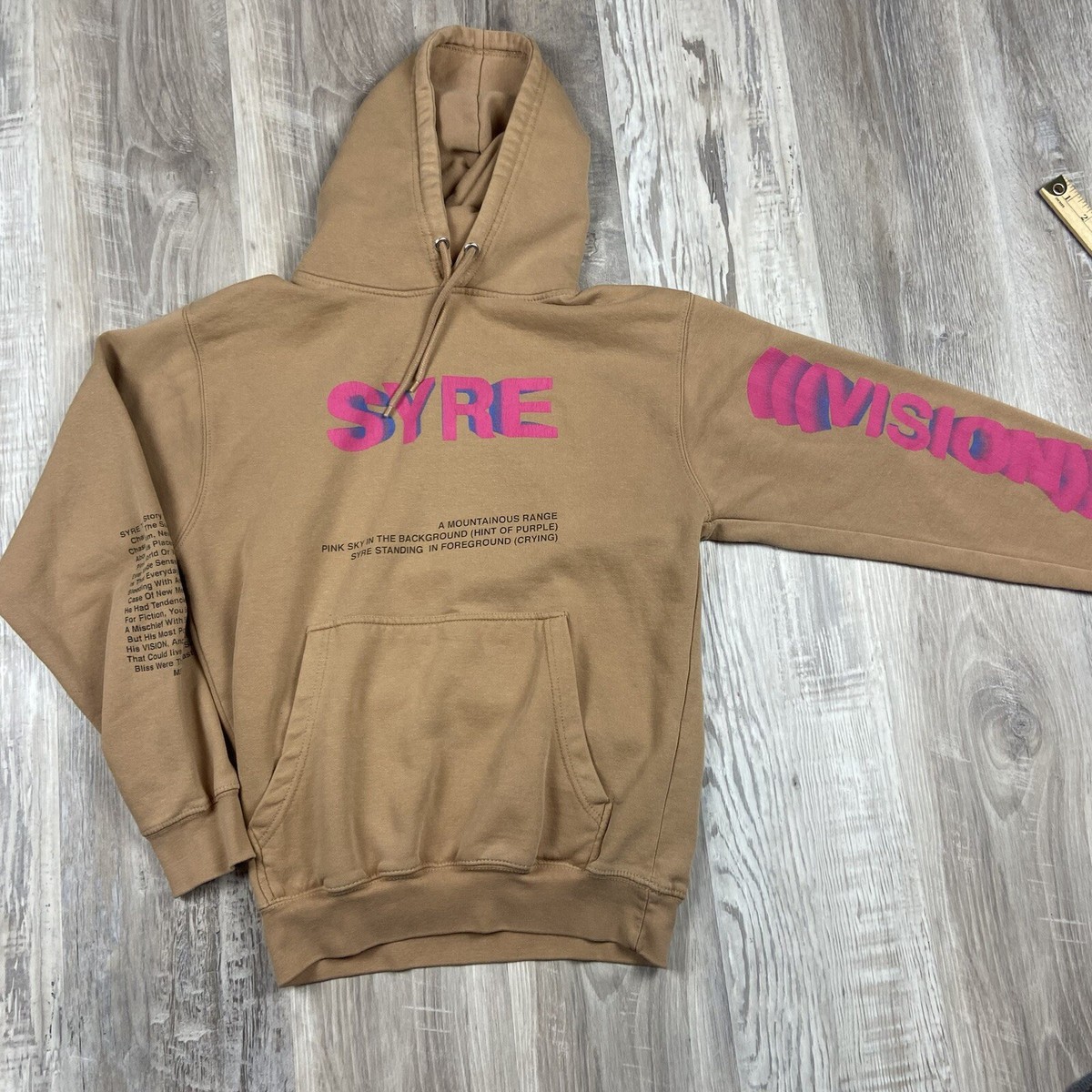 Jaden Smith ERYS SYRE MSFTSrep Tan Album Promo Vision Hoodie Size