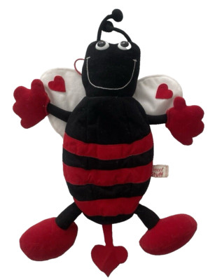 Vintage Ladybug Plush Zipper Pouch Toy by Sweet Stuff 1994 Doze Clothes Hearts
