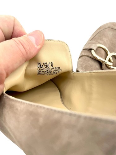 Sole Society Women's Shoes Loafers Tan Suede Leather Slip On Flats SZ 8 SH34 - Picture 11 of 11