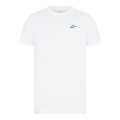 Nike Sportswear Men's T-Shirt - Cotton Club, White Essential Casual Fit |  eBay
