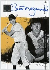 Pirates BILL MAZEROSKI 2024 Panini Impeccable Immortal Ink On Card Auto #’d /35