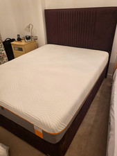 TEMPUR Original Elite King Memory Foam Mattress Firm Removable Cover Grey/White