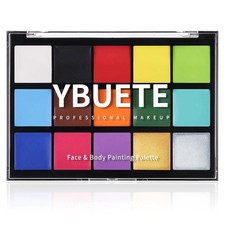15 Colors Washable Oil Based Face Body Paint Palette for Halloween