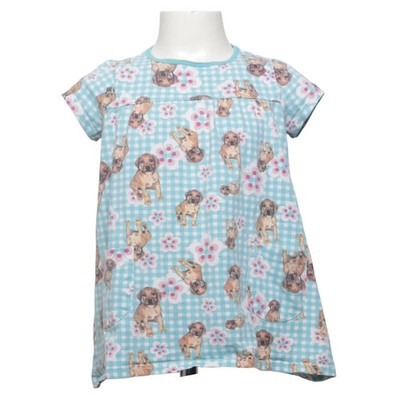 Me&i, Kleid, Größe: 98/104, Blau/Mehrfarbig, Baumwolle/Elasthan, Karo #EgS