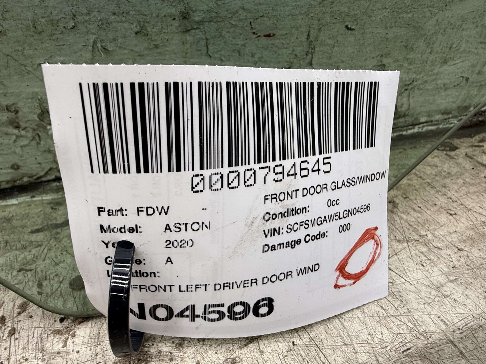 Aston Martin Vantage 2019-2023 Front Left Door panel