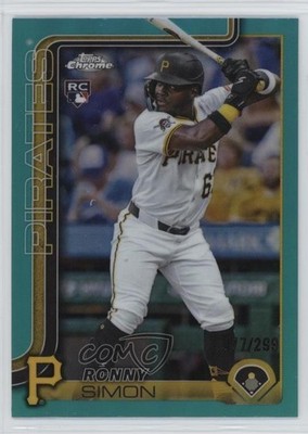 2025 Topps Chrome Update Teal Refractor 77/299 Ronny Simon #USC35 Rookie RC 0d2n