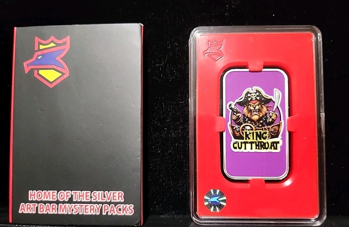 Postal Express Mint King Cutthroat PiratesLegends 1 Oz Silver Bar