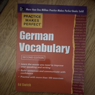 Practice Makes Perfect German Vocabulary 2nd Ed Paperback 2014 224p Swick