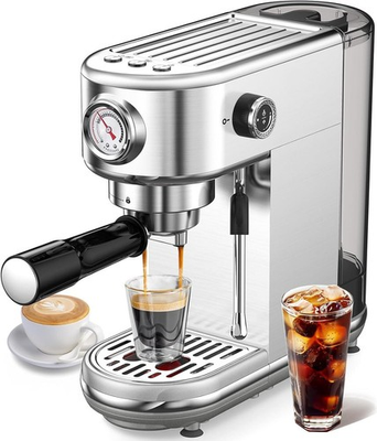 #ad Espresso Machine with Milk Frother 20 Bar Pressure Espresso Maker with 44OZ $139.15