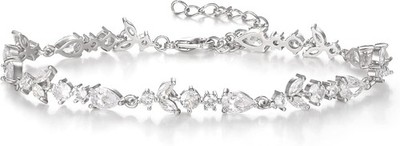   Zirkonia Simulierte Perlen Hochzeit Armband - Eleganter Brautschmuck