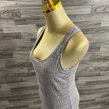 FREE PEOPLE Strappy Back Gray Casual Mini Tank Dress Women's Size M