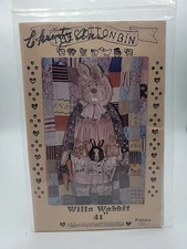 Cotton Bin Rabbit Pattern Willa Wabbit 41" Doll Sewing Decor Country Folk Uncut