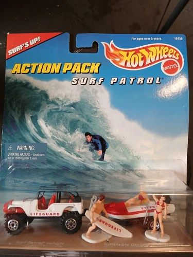 Vintage HTF Hot Wheels 1996 Surfs Patrol Action pack New! FREE SHIP