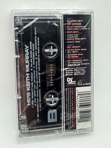 He's Keith Murray Cassette Tape 2003 Def Jam Recordings Hype Sticker SEALED NOS - Picture 2 of 5