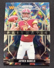 2024 Panini Prizm Football Jayden Daniels Prizmatic Rookie Card Insert