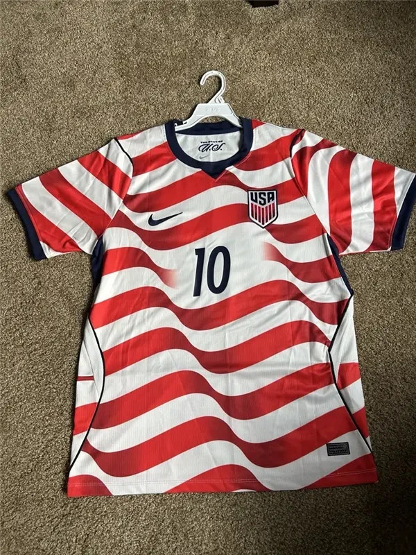 Christian Pulisic Jersey USMNT World Cup Stadium Fan Jersey #10 Home Size Large