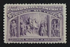 CKStamps: US Stamps Collection Scott#235 6c Columbian Mint VLH OG