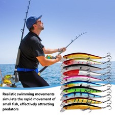 10 Color Lure Plastic Hard Bait Biomimetic False Bait Accessories; Lure O2W0