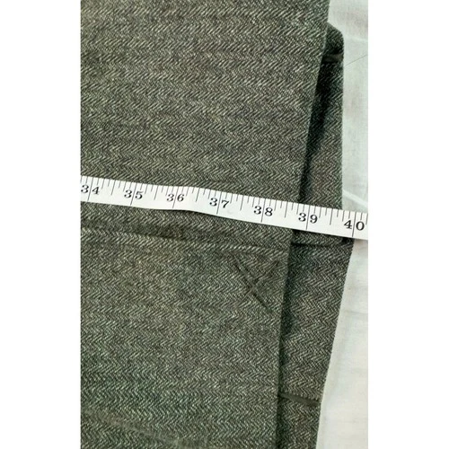 JF J Ferrar Mens Green Herringbone Wool Blend Topcoat Overcoat XXL NEW image 13