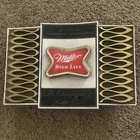 Vtg MILLER HIGH LIFE BEER SIGN THE CHAMPAGNE OF BEERS WALL HANGER CRACK No Light