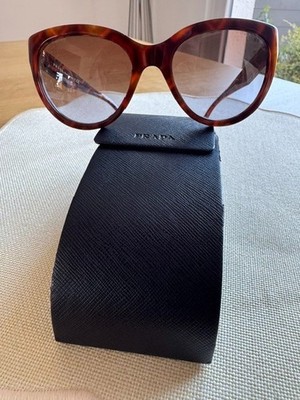 PRADA Damen Sonnenbrille SPR 05P MAU-6P1 mit Case, Verlaufsgläser, wie neu