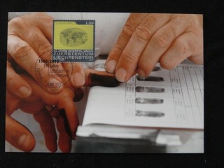 police Interpol maximum card Liechtenstein 2010