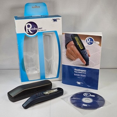Wizcom Readingpen Basic Edition K-12 Handheld Scanner Translator with Case CD