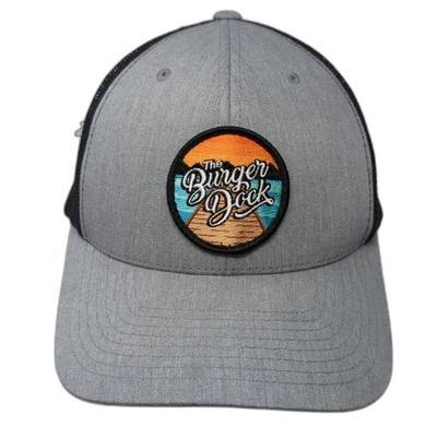 The Burger Dock Snapback Trucker Hat Gray One Size 6 Panel The Classics Yupoong
