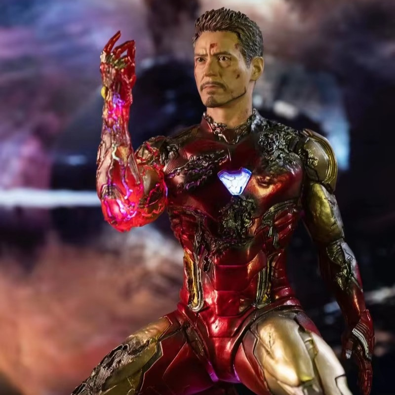 Avengers Endgame Figura Iron Man MK85 Estatua 16cm Marvel Modelo Anime Decoración