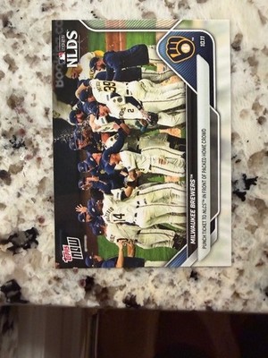 2025 TOPPS NOW NLDS CARD MILWAUKEE BREWERS #859 PUNCH TICKET TO NLCS