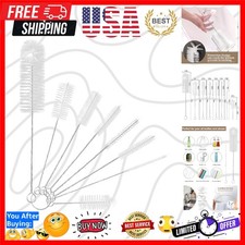 8 Pcs Bottle and Straw Cleaner, Long Deep Nylon Brush with Bendable Stainless...
