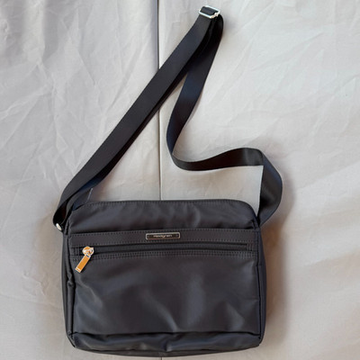 Hedgren Orva L Large Crossbody Bag Black Nylon RFID Messenger Travel NEW NO TAGS