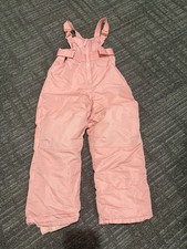Cat  Jack Pink Girls Snow Bib Pants 4T Insulated Adjustable Waist Winter Sports