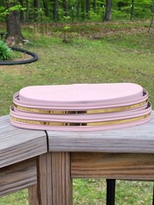 NM Rare PINK  Gold VTG Electro Portable Bed Headboard Lamp Light MCM Atomic