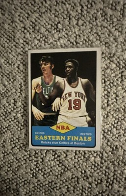 1973-74 Topps - NBA Eastern Finals Willis Reed, Hank Finkel #66 Knicks vs....