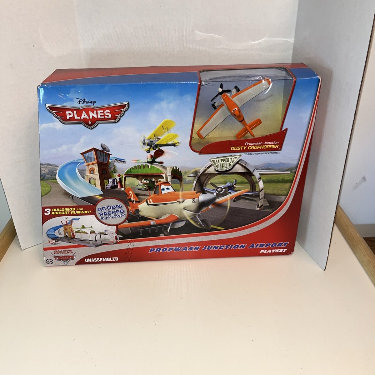 NEW SEALED Disney Planes Cars Propwash Junction Airport Playset