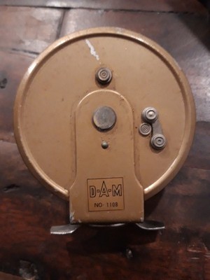 Alte DAM Fliegenrolle No. 1108   Vintage Angelrolle   D.A.M.