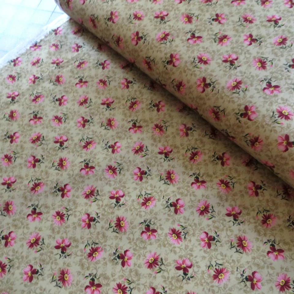 Patio ~ Vestidos, Judie Rothermel Dorado Floral $3.99 Envío CUALQUIER Cantidad Tela Foto 4 de 4