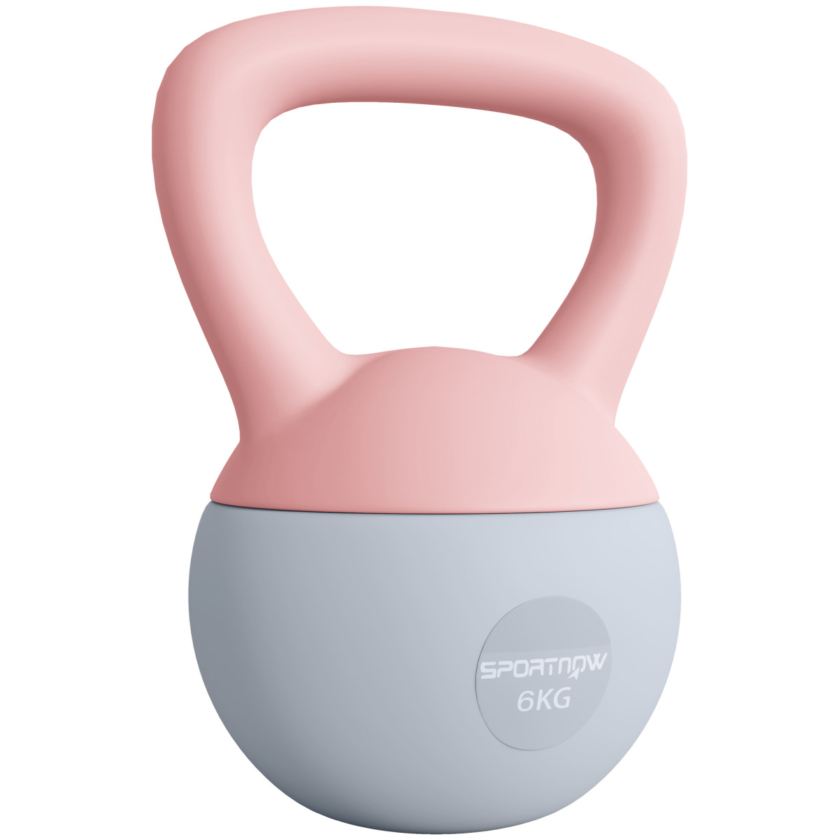 SPORTNOW Kettlebell - 6kg - Pink and Grey - Image 2