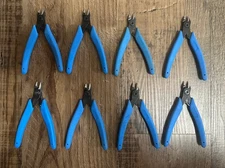 8 Xuron 9200  Micro-Shear Heavy Duty Flush Cutters, Tapered Head - Blue Handle