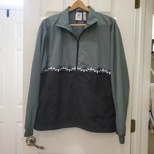 Men's Size Large Adidas Primegreen Zip Up Slate Green Jacket