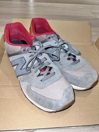 New Balance 574 Collegiate ML574NEB Sneakers Uomo 11 Rosso Arancione Grigio