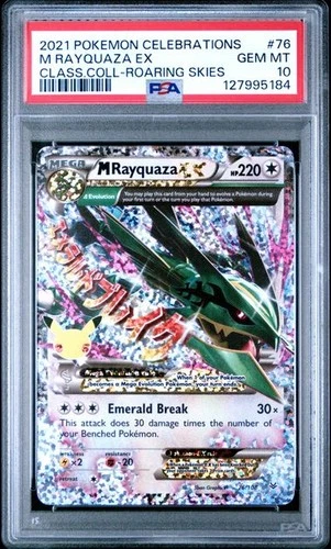 Pokemon M Rayquaza EX Celebrations Classic Coll.-Roaring Skies #76 PSA 10