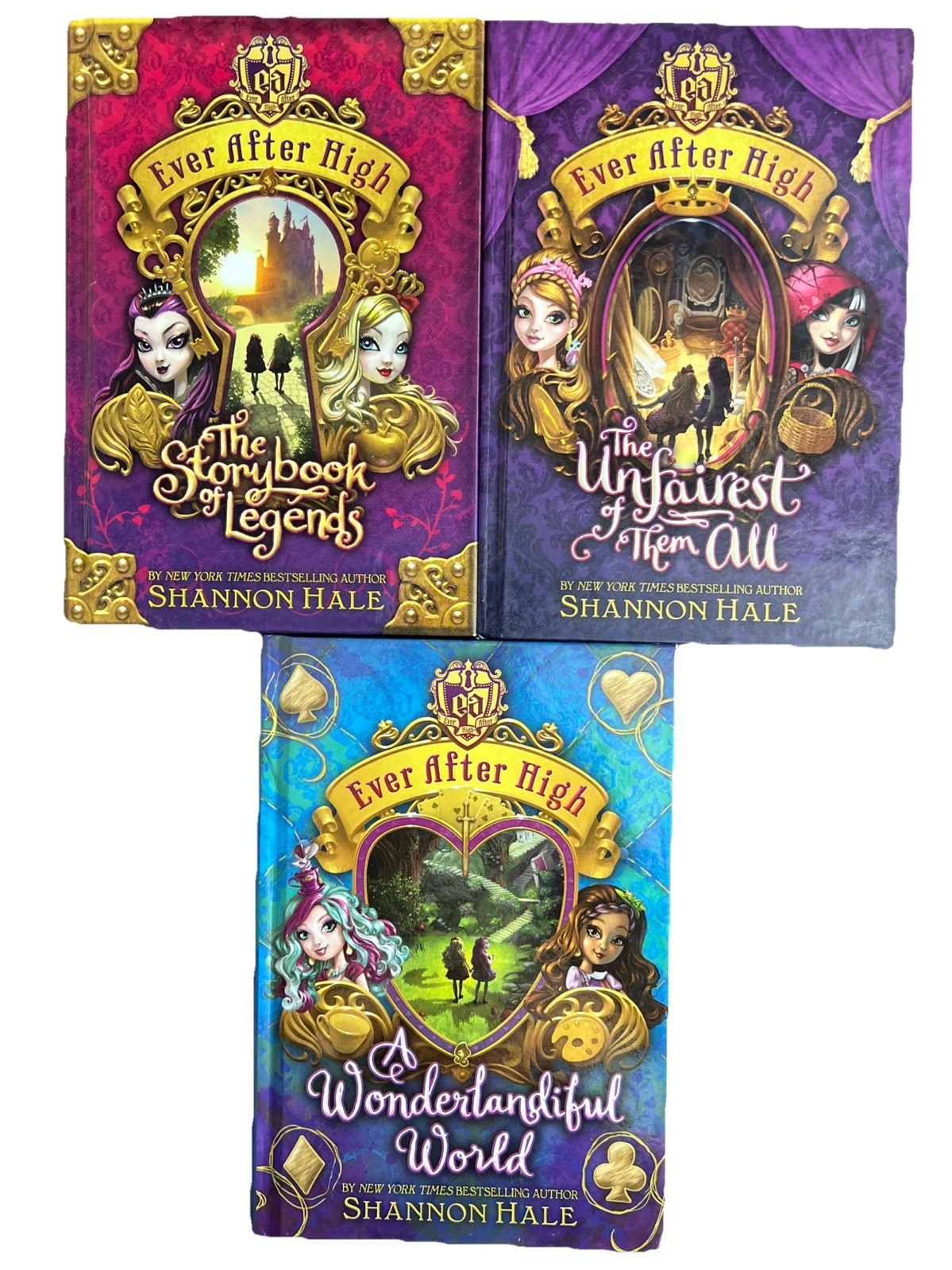Ever After High Book Series by Shannon Hale 1-3 Hardcover Lot of 3