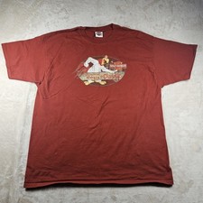 Harley Davidson Looney Tunes Shirt Mens 2XL Red Motorcycle