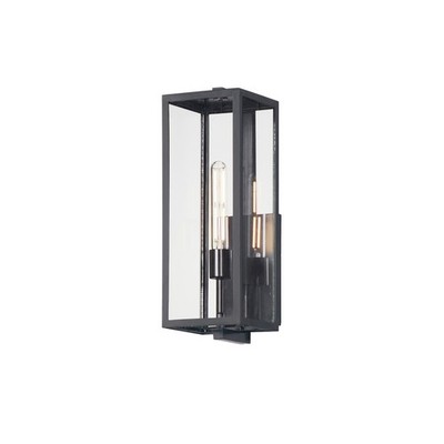 Dark Bronze One Light Outdoor Wall Sconce from the Catalina Collection