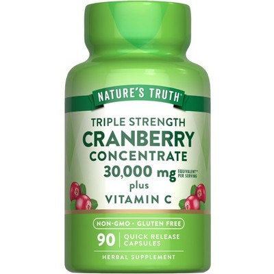 Nature's Truth Cranberry Concentrate Pills | Plus Vitamin C | Triple Strength